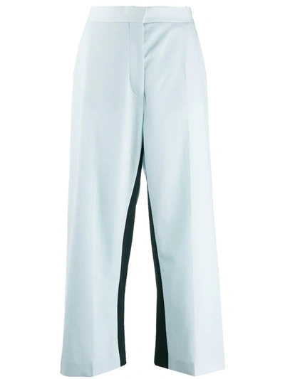 Stella Mccartney Tracy Cropped Trousers In Blue