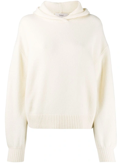 Pringle Of Scotland Relaxed Hooded Sweater In White