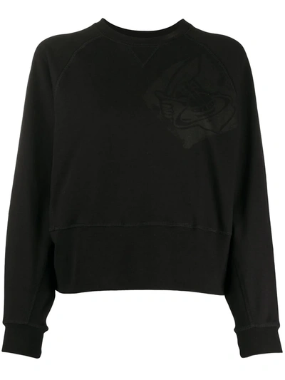 Vivienne Westwood Anglomania Logo Stamp Sweatshirt In Black