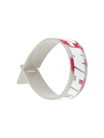 Off-white Industrial Rubber Bracelet In Multicolour
