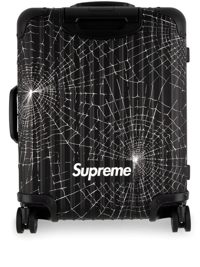 Supreme Rimowa Cabin Plus 49l 拉杆行李箱 In Black