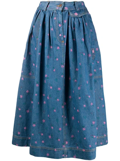 Marc Jacobs The Found Skirt In Blue