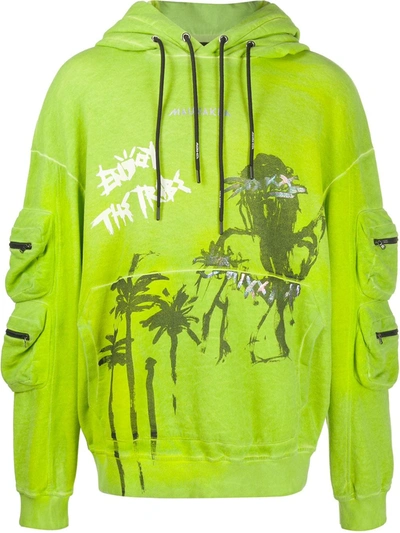 Mauna Kea Neon Green Cotton Sweatshirt In Multicolor