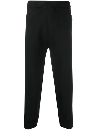 Neil Barrett Cropped Track Trousers In Black