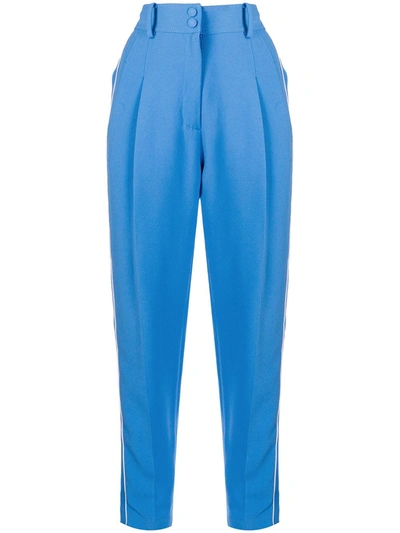 N°21 Pleated Tailored Trousers In Light Blue