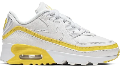 Pre-owned Nike Air Max 90 Undefeated White Opti Yellow (ps) In White/opti Yellow