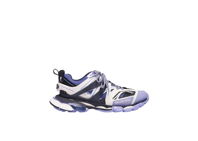 Pre-owned Balenciaga Track Trainers Purple (women's) In White/violet