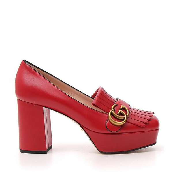 gucci red platform shoes