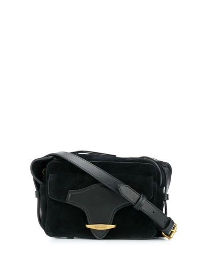 Isabel Marant Botsy Leather Cross-body Bag In Black