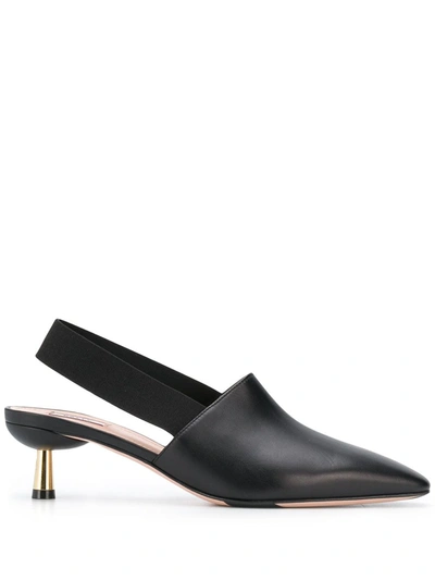 Bally Pointed Mules In Black