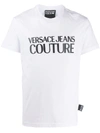Versace Jeans Couture Logo Print T-shirt In White