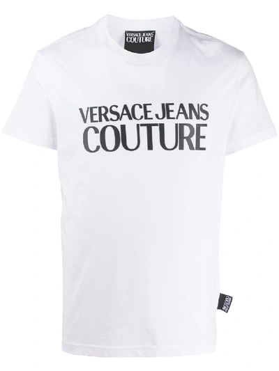 Versace Jeans Couture Logo Print T-shirt In White