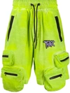 Mauna Kea Logo Embroidered Track Shorts In Green