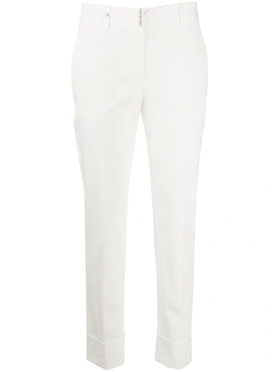Lorena Antoniazzi Cropped Straight Leg Trousers In Weiss