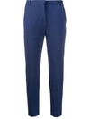 Pinko High Waisted Trousers In Blue