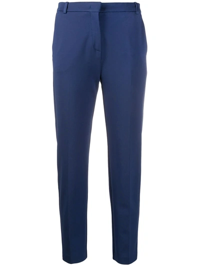 Pinko High Waisted Trousers In Blue
