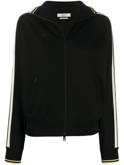 Isabel Marant Étoile Side Stripes Knitted Jacket In Black