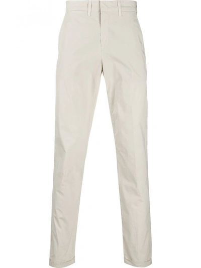 Fay Slim Fit Chino Trousers In Beige
