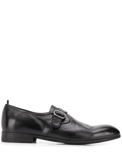 Officine Creative Side Buckle Oxford Shoes In Black