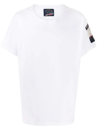 Paul & Shark Logo Embroidered T-shirt In White