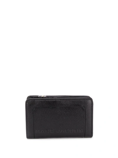 Marc Jacobs The Textured Box Compact Wallet In Black