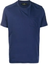 Belstaff Logo-patch Cotton-jersey T-shirt In Blue