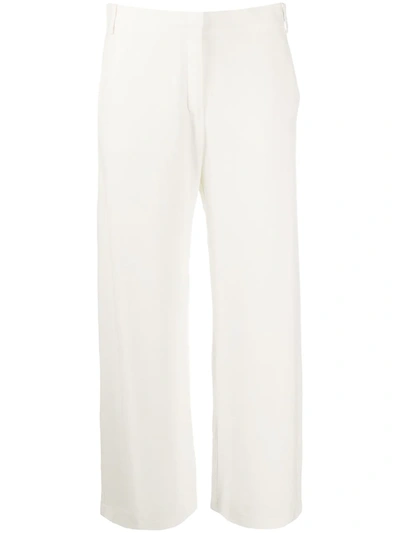 Pinko Flared Style Trousers In White