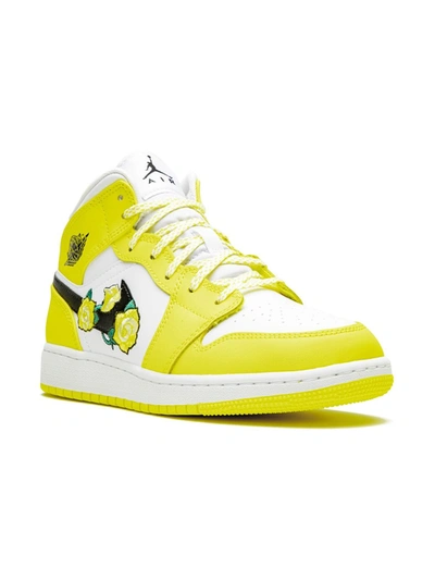 Jordan Teen Air  1 Mid Gs Dynamic Yellow