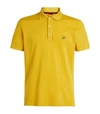 Isaia Logo Polo Shirt In Yellow