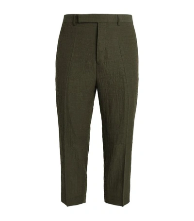 Rick Owens Cropped Wool-blend Trousers