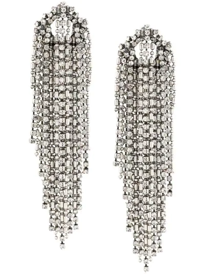 Dannijo Julia Crystal Earrings In Silver