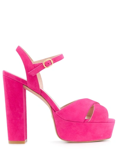 Stuart Weitzman Soliesse Platform Sandals In Pink