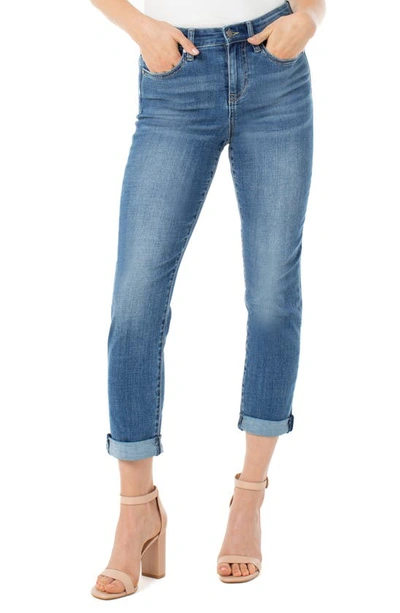 Liverpool Los Angeles Marley High Rise Girlfriend Slim Cropped Jeans In Littleton