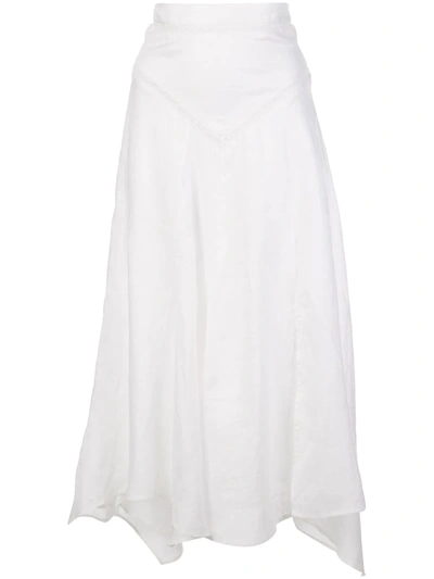 Isabel Marant Étoile Aline Skirt In White Cotton