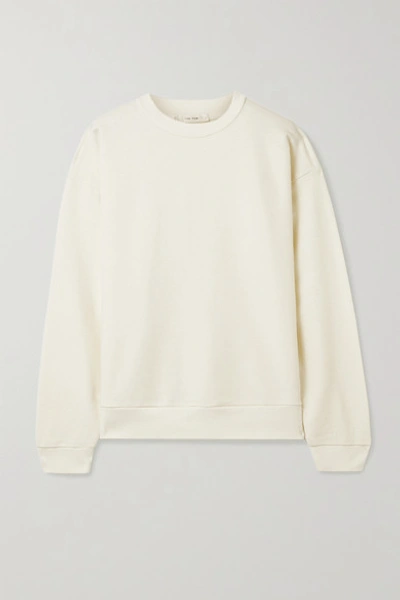 The Row Carlo Cotton And Cashmere-blend Sweatshirt In Cream