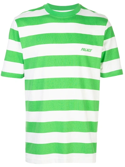 Palace Striped T-shirt In Green