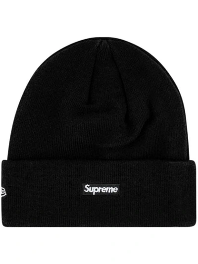 Supreme X New Era S Logo Beanie In Black