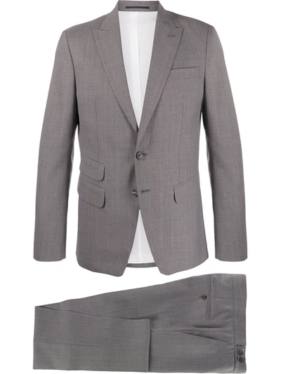 Dsquared2 Two-piece Striped Formal Suit In Grey