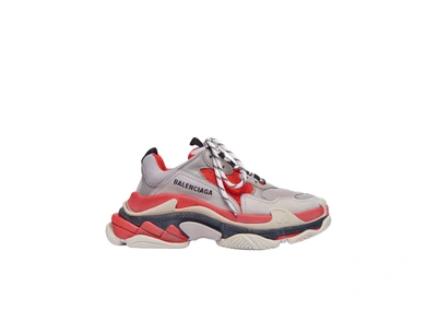 Pre-owned Balenciaga Triple S Red Grey (w) In Red/grey/white | ModeSens