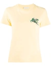Etro Floral Embroidered T-shirt In Yellow
