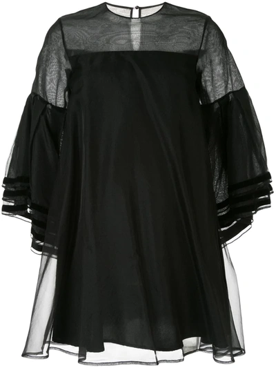 Macgraw Nightingale Short Dress In Black
