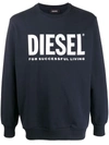 Diesel Division Logo Sweatshirt - Atterley In Navy