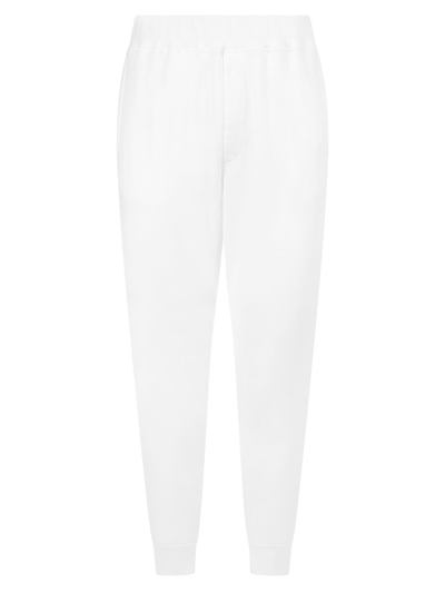 Dsquared2 Icon Slogan Tapered Track Pants In White