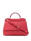 Dolce & Gabbana Large Sicily Tote In Red