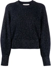 Pringle Of Scotland Blouson-sleeved Sweater In Blue