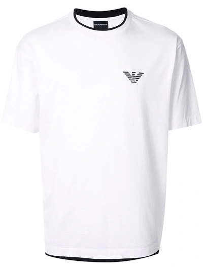 Emporio Armani Small Chest Logo T-shirt In White