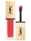 Saint Laurent Tatouage Couture Liquid Matte Lip Stain In Orange