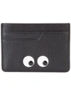 Anya Hindmarch Eyes Leather Card Holder In Black