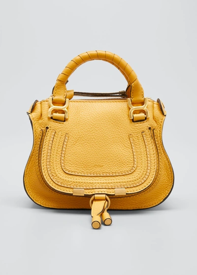 Chloé Marcie Mini Satchel Bag In Gold