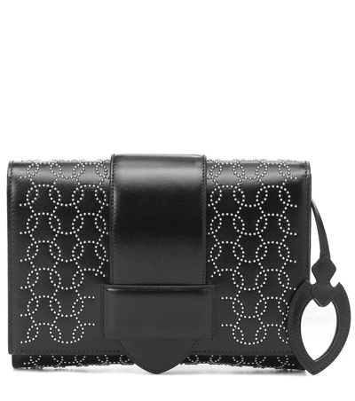 Alaïa Simone Leather Clutch In Black